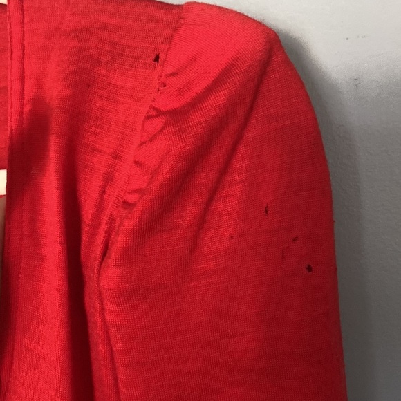 VTG RARE wool oranges 70’s maxi dress princess sleeve boho Cottagecore Sz S - Picture 5 of 14